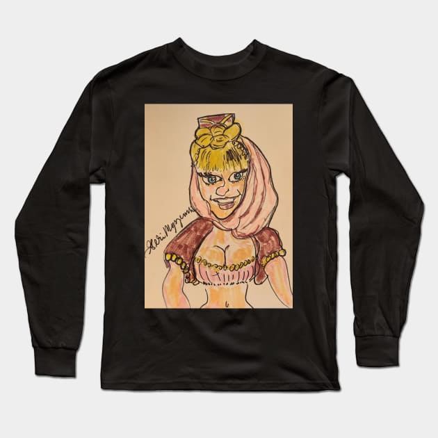 I Dream of Jeannie Long Sleeve T-Shirt by TheArtQueenOfMichigan 